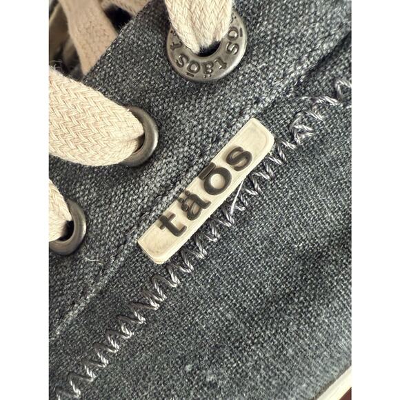 Taos Star Women Charcoal Gray Washed Canvas Comfort Sneakers ARCH Support Casual - Picture 8 of 9